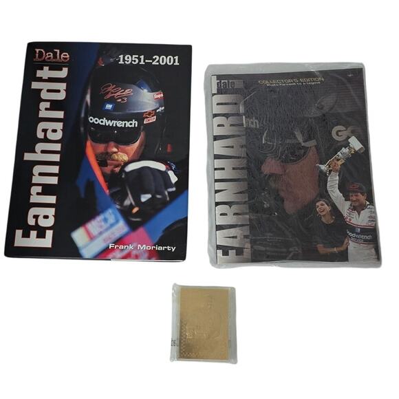 Limited Edition Dale Earnhardt Lot Frank Moriarty Book‎ Photo Farewell Gold Card - Picture 1 of 7